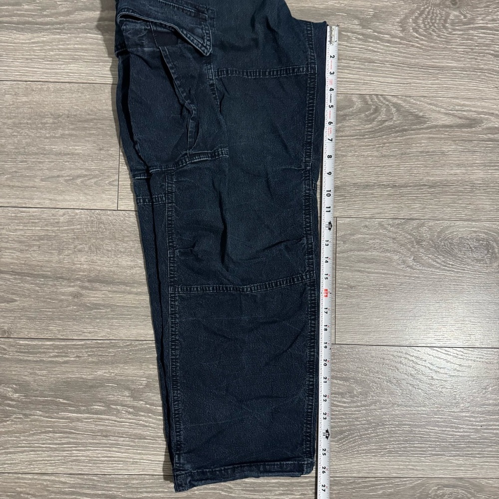 American Eagle Men's Navy Blue Cargo Relaxed Pants Cotton Blend Size Small - Picture 15 of 15